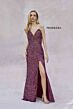 Primavera Couture 4192 Strapless High Slit Sequined Dress