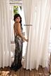 Primavera Couture 4302 Cross Back High Slit Dress