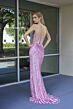 Primavera Couture 4304 Basque Waist Strapless Dress