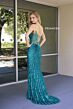 Primavera Couture 4304 Basque Waist Strapless Dress