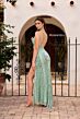 Primavera Couture 4305 Beaded V-Neck Low Back Dress