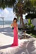 Primavera Couture 4310 High Slit Scoop Neck Beaded Dress