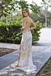 Primavera Couture 4311 Cross Back Beaded V-Neck Dress