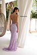 Primavera Couture 4312 Scoop Neck Lace-Up Back Dress