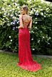 Primavera Couture 4317 Beaded Spaghetti Strap High Slit Dress