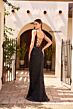 Primavera Couture 4317 Beaded Spaghetti Strap High Slit Dress