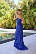 Primavera Couture 4321 Illusion Bodice Beaded Strapless Dress