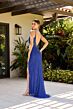 Primavera Couture 4322 V-Neck Beaded Low Back Dress