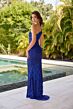 Primavera Couture 4329 Side Cutout High Slit Dress