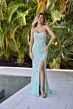Primavera Couture 4331 Strapless Beaded Scoop Neck Dress