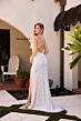 Primavera Couture 4332 Cross Back V-Neck Beaded Dress