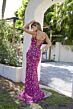 Primavera Couture 4336 Plunging Neck Corset Bodice Dress