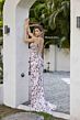 Primavera Couture 4336 Plunging Neck Corset Bodice Dress