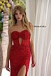 Primavera Couture 4340 Midriff Cutout Ruched Derriere Dress