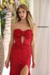 Primavera Couture 4340 Midriff Cutout Ruched Derriere Dress