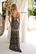 Primavera Couture 4345 Beaded Lace-Up Back Strapless Dress