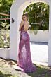 Primavera Couture 4346 V-Back Illusion Side Dress