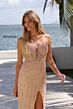 Primavera Couture 4352 Midriff Cutout High Slit Dress
