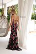 Primavera Couture 4354 Strapless Floral Sweetheart Neck Dress