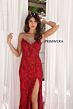 Primavera Couture 4356 V-Neck Strapless Lace Up Back Dress