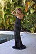 Primavera Couture 4358 Beaded Strapless Pleated Top Formal Gown