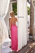Primavera Couture 4359 Beaded Scoop Neck Lace-Up Back Dress