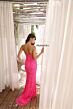 Primavera Couture 4360 Strapless High Slit Beaded Dress