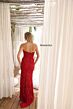 Primavera Couture 4360 Strapless High Slit Beaded Dress