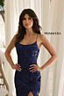 Primavera Couture 4365 Scoop Neck High Slit Sequined Dress