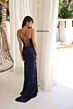 Primavera Couture 4365 Scoop Neck High Slit Sequined Dress