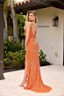 Primavera Couture 4368 V-Back Beaded Spaghetti Strap Dress