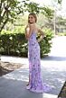Primavera Couture 4374 Beaded Strapless V-Neck Dress