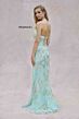 Primavera Couture 4382 Beaded Plunging Neck Lace-Up Back Dress