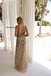 Primavera Couture 4386 Sleeveless Beaded V-Neck Dress