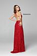 Primavera Couture 3295 Cross Back V-Neck Dress