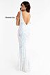 Primavera Couture 3722 Plunging Neck Beaded Sleeveless Dress