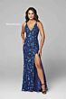 Primavera Couture 3731 Beaded Cross Back Dress