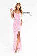 Primavera Couture 3737 High Slit Scoop Neck Beaded Dress