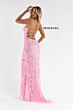 Primavera Couture 3737 High Slit Scoop Neck Beaded Dress