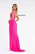 Primavera Couture 3741 Lace-Up Back High Slit Dress