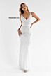 Primavera Couture 3741 Lace-Up Back High Slit Dress