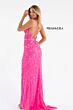 Primavera Couture 3746 Floral Beaded V-Neck Dress