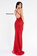 Primavera Couture 3746 Floral Beaded V-Neck Dress