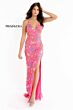 Primavera Couture 3748 High Slit Butterfly Applique Dress