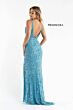 Primavera Couture 3764 Beaded Low Back High Slit Dress