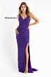 Primavera Couture 3764 Beaded Low Back High Slit Dress
