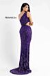Primavera Couture 3766 Side Cutout Beaded Fringe Dress