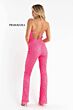 Primavera Couture 3774 Spaghetti Strap Scoop Neck Jumpsuit