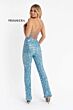 Primavera Couture 3774 Spaghetti Strap Scoop Neck Jumpsuit