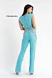 Primavera Couture 3775 Cap Sleeve V-Neck Sequined Jumpsuit